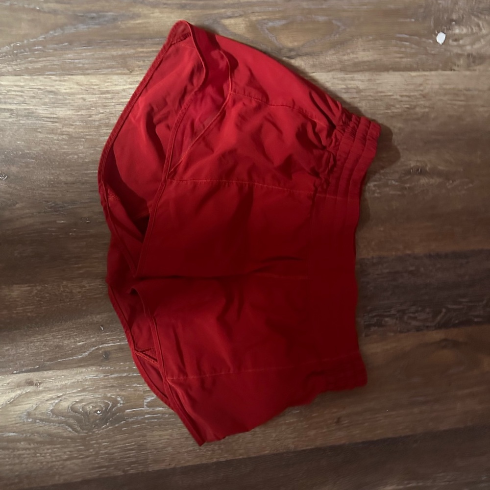 lululemon shorts,size 10, red